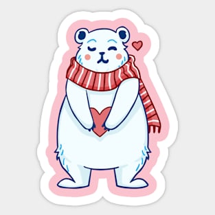 Christmas Bear Sticker